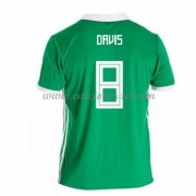 Maglie Nazionali Di Calcio Irlanda del Norda 2018 Davis 8 Prima Divisa..